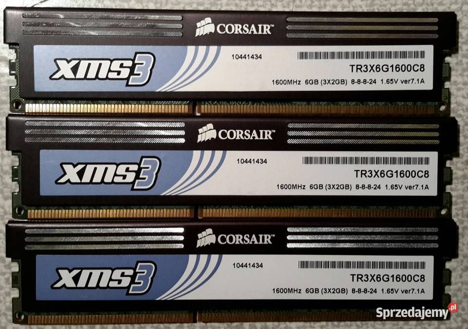 Pamięć DDR3 Corsair 2GB x3