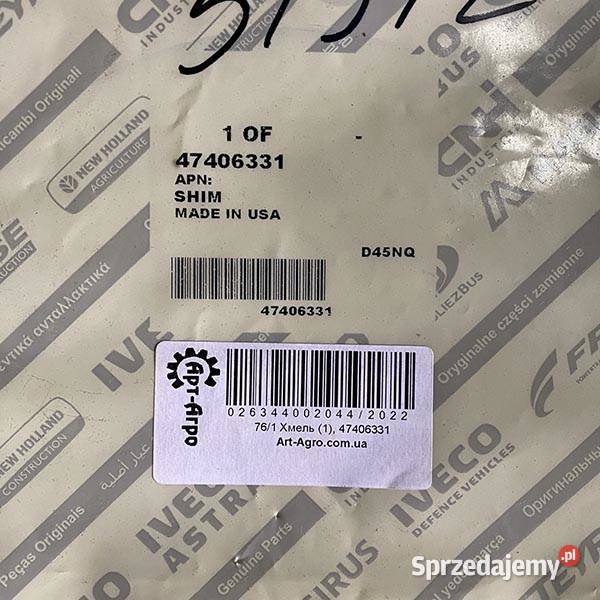 47406331 Uszczelka 008 mm CNH