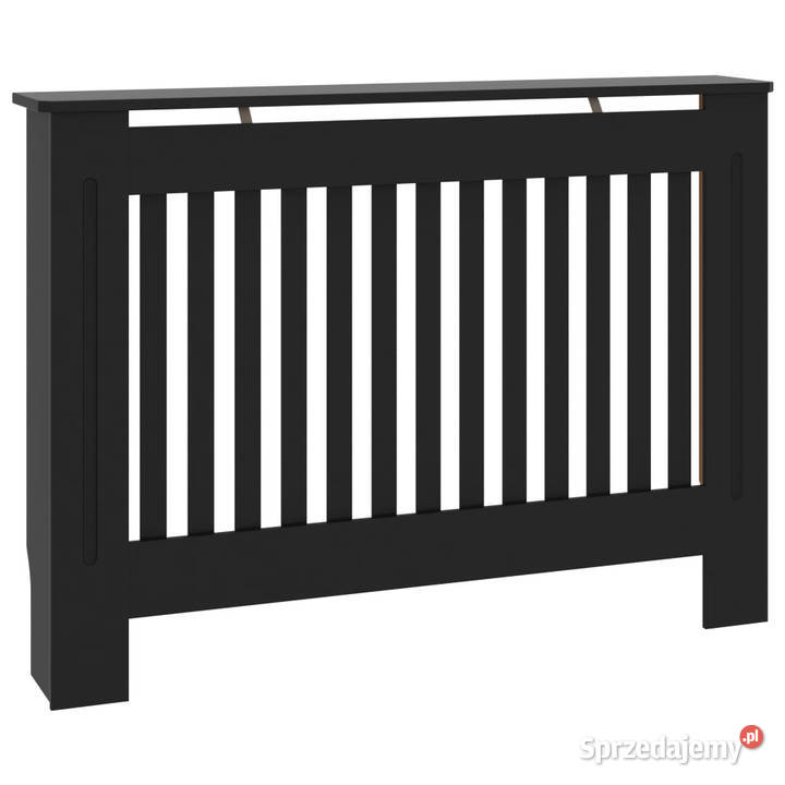 Osłona na kaloryfer czarna 112x19x815 MDF Warszawa