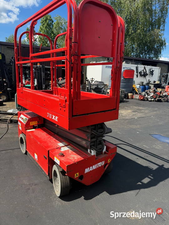 zwyżka podnośnik nożycowy MANITOU 78XE 24V 230 Działoszyn sprzedam