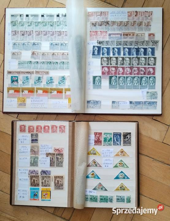 5 klaserów znaczków i kopert Filatelistyka Kalisz