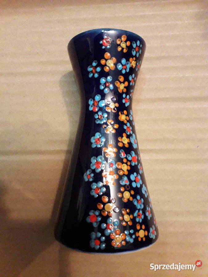 Tułowice ręcznie malowany komplet dwa wazoniki z Warszawa
