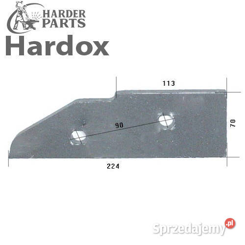 Płoza krótka HARDOX 279028P części do pługa KUHN Maszyny rolnicze podlaskie Suwałki sprzedam