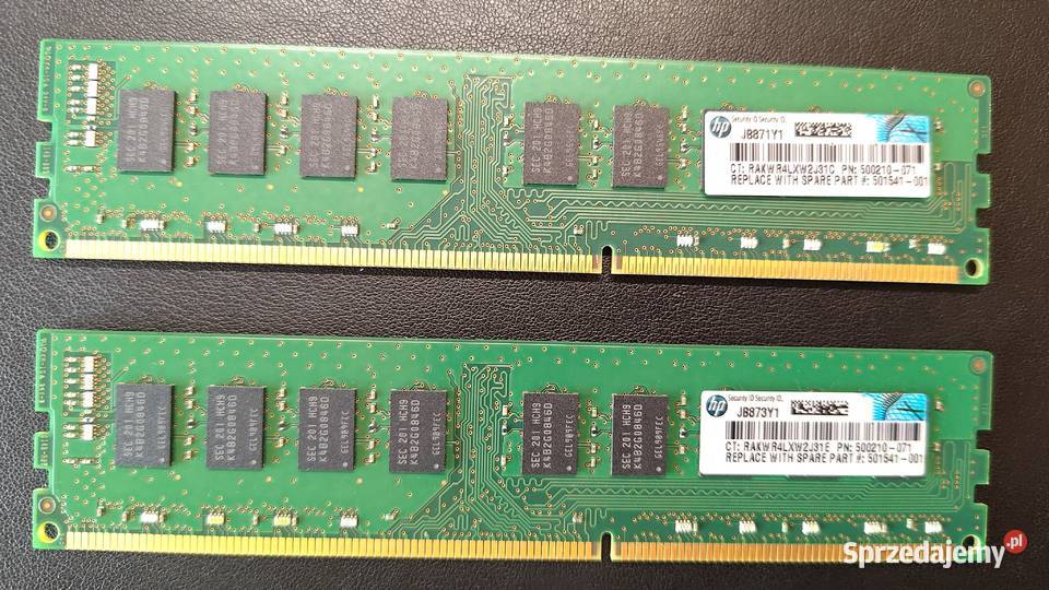 Samsung PC310600 DDR3 1333Mhz ECC 8GB 2x 4GB Kraków sprzedam