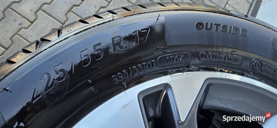 koła felgi aluminiowe nowe michelin 22555r17 sprzedam