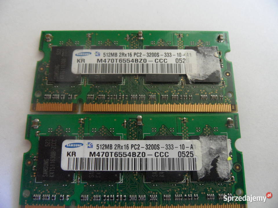 Sprzedam pamięć RAM DDR2 w kościach 512 MB 5 1 Elektronika Warszawa