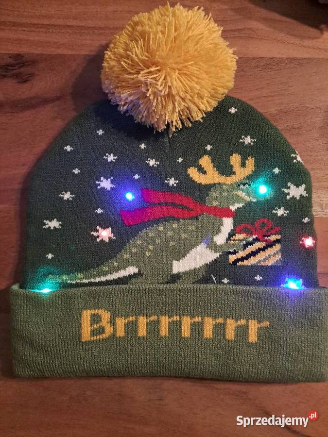 Czapka led Brrr Dinozaur Uniseks