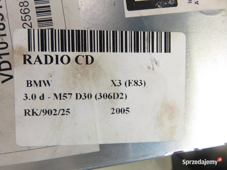 RADIO NAWIGACJA CD BMW X3 E83 4154936