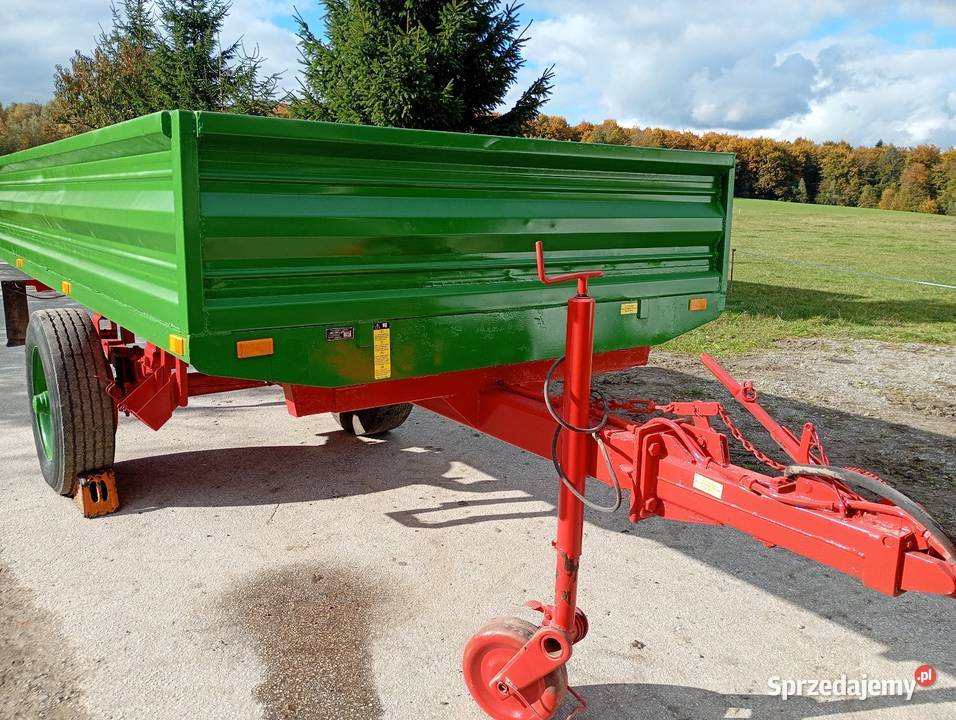 Przyczepa jednoosiowa wywrotka 5 ton super stan nieuszkodzony Łagów