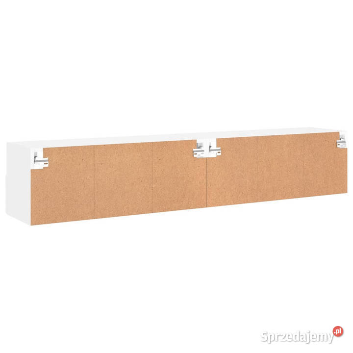Ścienne szafki TV 2 białe 80x30x30 WM836869 Warszawa