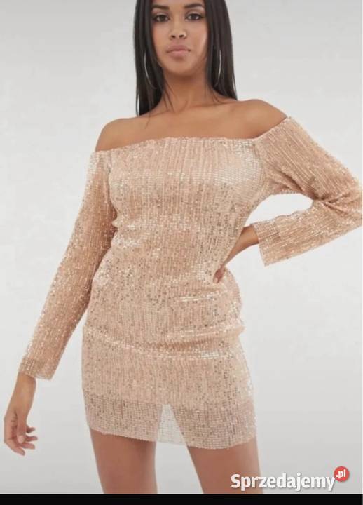 Nowa sukienka club L london S z cekinami Dębica