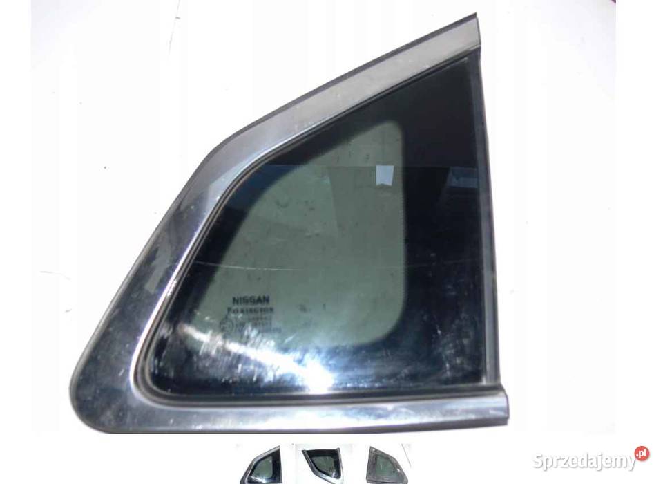 Szyba szybka karoseryjna prawy tył Nissan osobowe Boczne (drzwi) Wielkie Drogi sprzedam