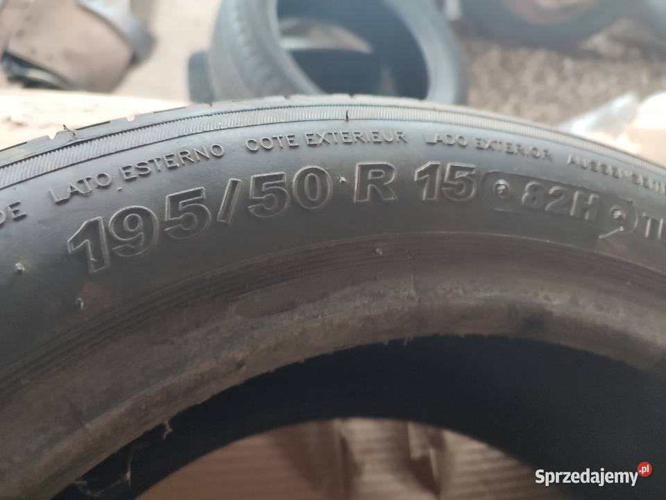 4x Opony 19550R15 6mm 2017r Lipno sprzedam