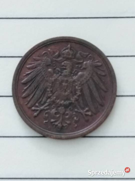 Moneta 2 pfenigi 1905 A Cesarstwo Niemieckie Żary