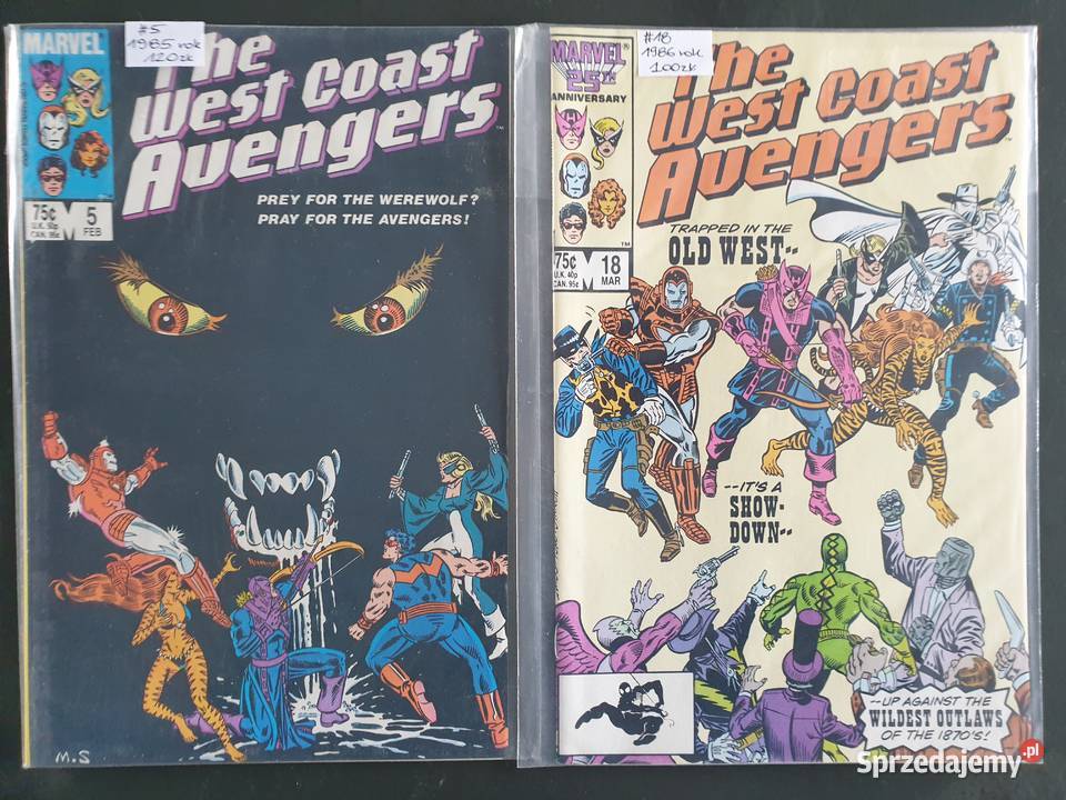 The West Coast Avengers 8 komiksów Marvel USA Komiksy Gdynia