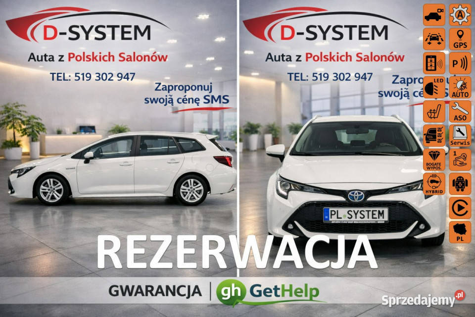 Toyota Corolla 21r Salon Polska 18 HYBRID 1wł z Białystok