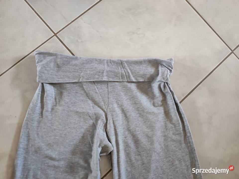 wysokie spodnie sportowe dresowe z zakładanym świętokrzyskie