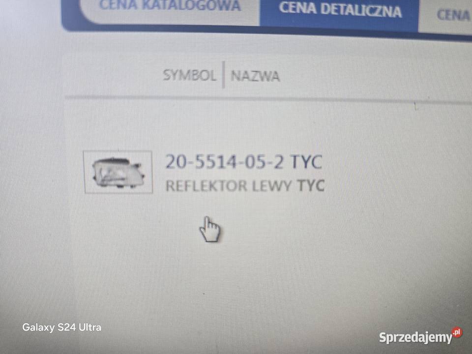 Reflektor citroena Berlingo Lewy Bytów