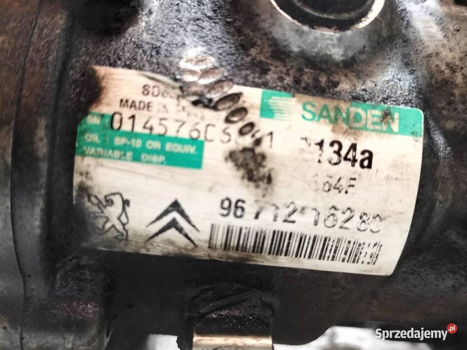 SPRĘŻARKA KLIMATYZACJI 9671216280 16 HDI Citroen osobowe sprzedam