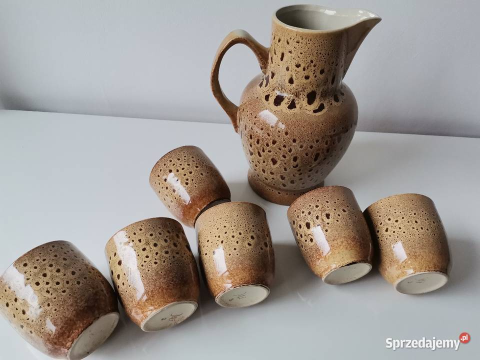 Stary zestaw do napojów Jaś porcelit Mirostowice Porcelana i szkło Katowice