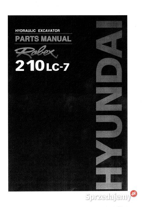 Hyundai ROBEX 210LC7 katalog części zamiennych