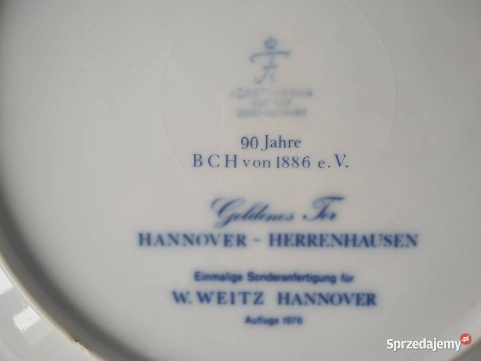 Kolekcjonerski talerz dekoracyjny Hannover Pozostałe Gdańsk