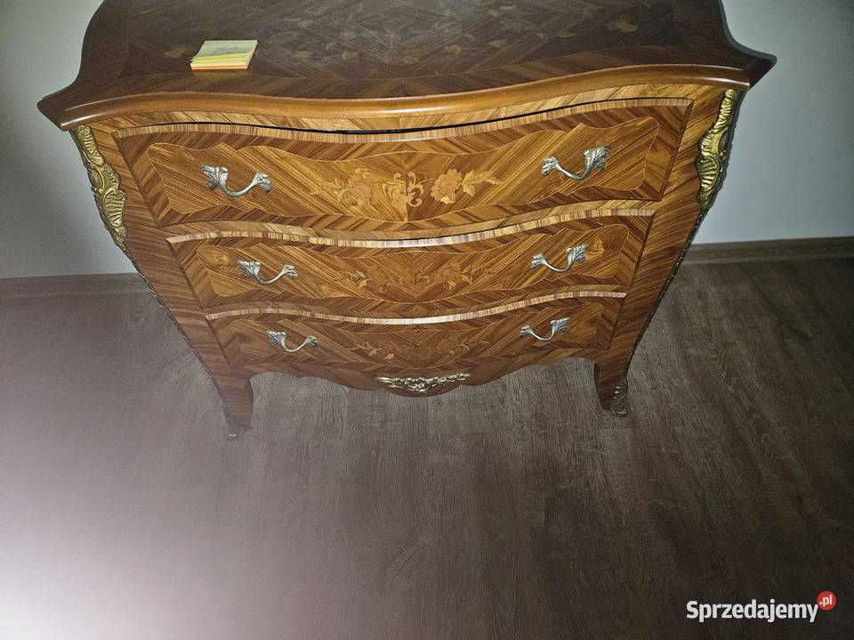 Komoda z intarsiami ala Ludwik XV Gdynia