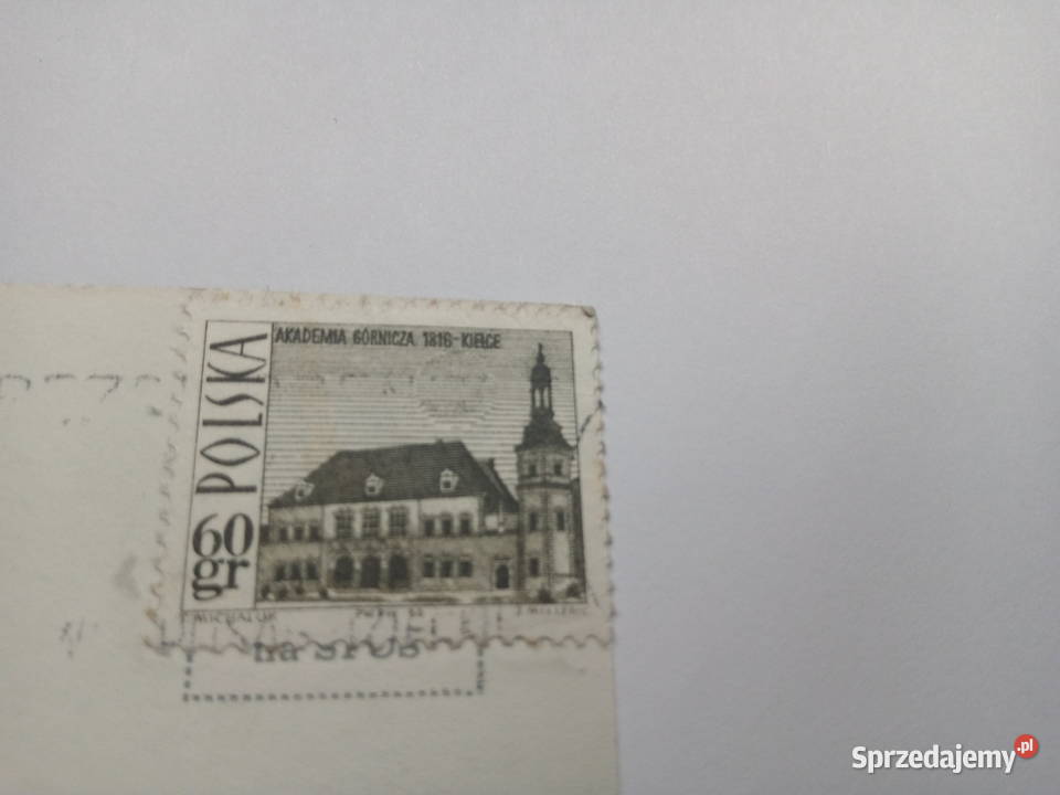 Pocztówka Katowice lata 70te PRLu Znaczek Dąbrowa Górnicza