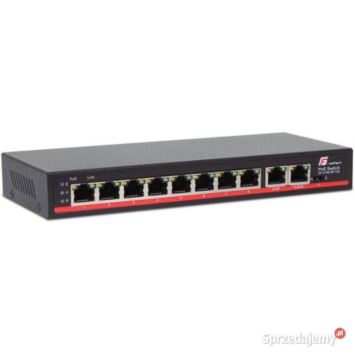 SWITCH POE GETFORT 8FE2GE 120W Wysokiej jakości switch Knurów