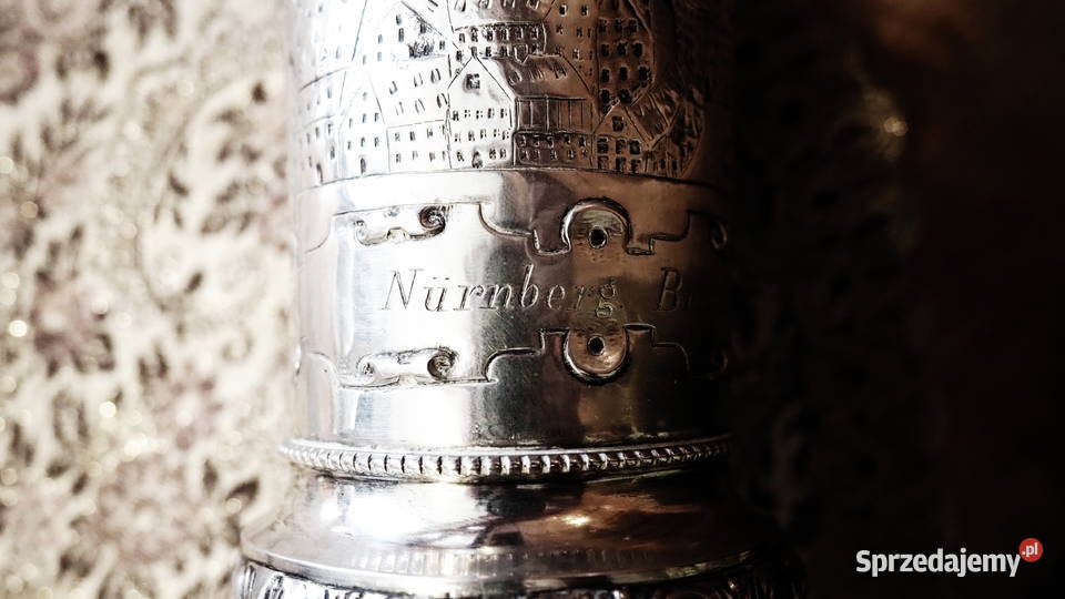 Kielich srebrny Bruckmann Shne Heilbronn Nrnberg Zgorzelec