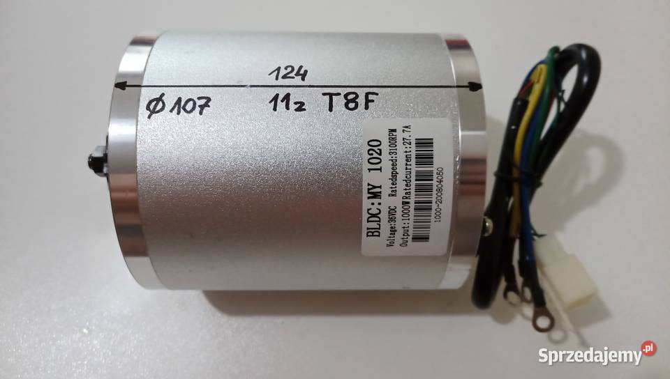 Silnik BLDC bezszczotkowy 36v 1000W bez łap 11z