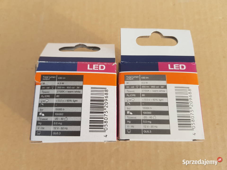 Żarówka LED VALUE OSRAM 12V 45W 827 GU53 2