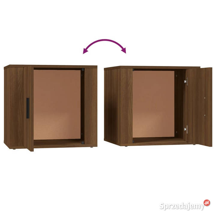 Szafka nocna brązowy dąb 50x39x47 WM816702 Pozostałe mazowieckie Warszawa