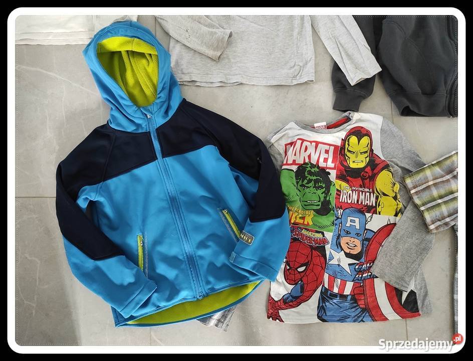 Zestaw paka ubrań chłopięcych rozmiar 134 buty 8 lat+ Komplety i zestawy Płock sprzedam