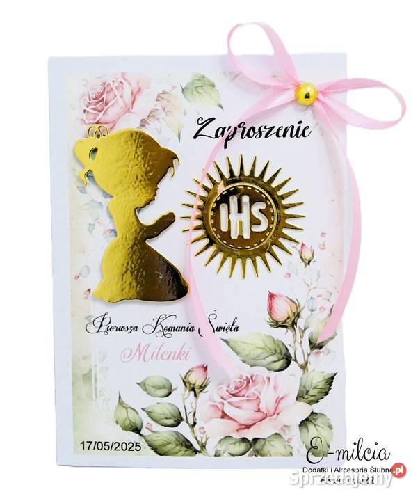 Zaproszenia z okazji I Komunii Św lubuskie Zielona Góra