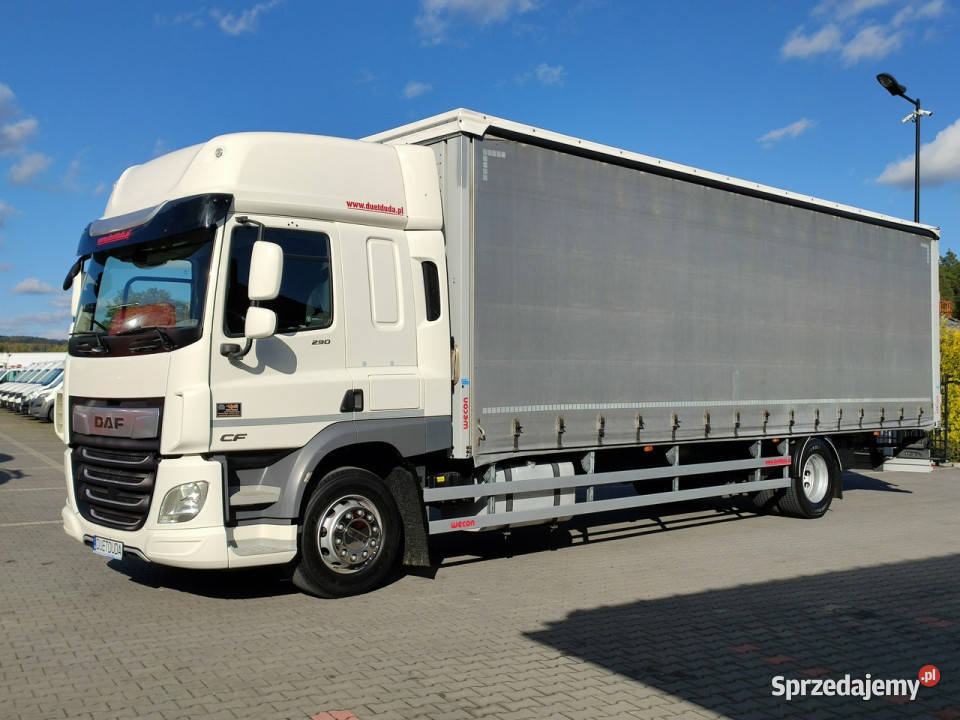 DAF CF 290 E6 Firana Tył Drzwi Dach Podnoszony blokada mostu Widełki