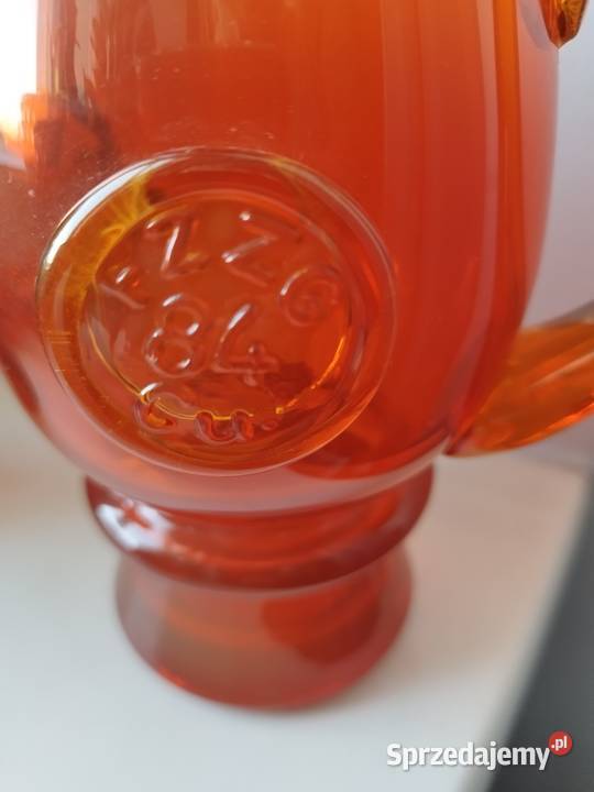 Kufel ZHorbowy różowy duszek szkło kolorowe mazowieckie Warszawa sprzedam