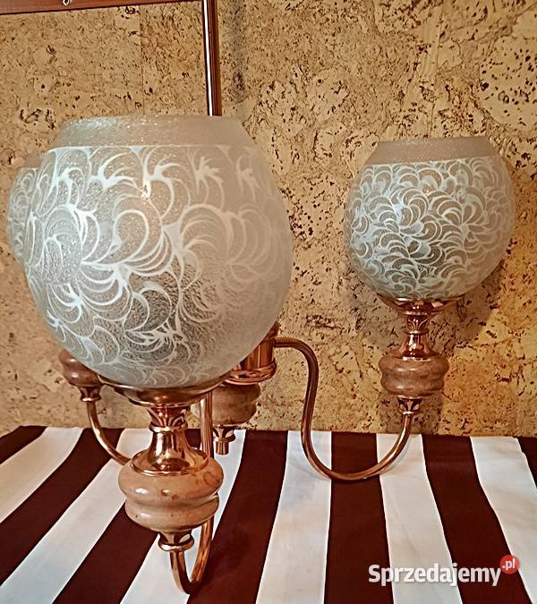 Żyrandol lampa sufitowa lata 30 40 te wielkopolskie
