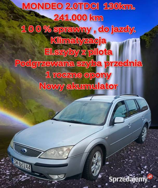 MONDEO 20TDCI 130
1 0 0 sprawny do jazdy poduszka powietrzna Mysłowice