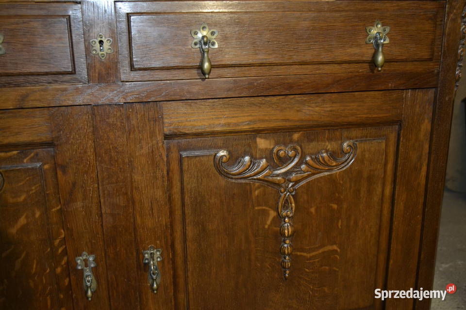 komoda secesyjna 1920 dąb Będzin