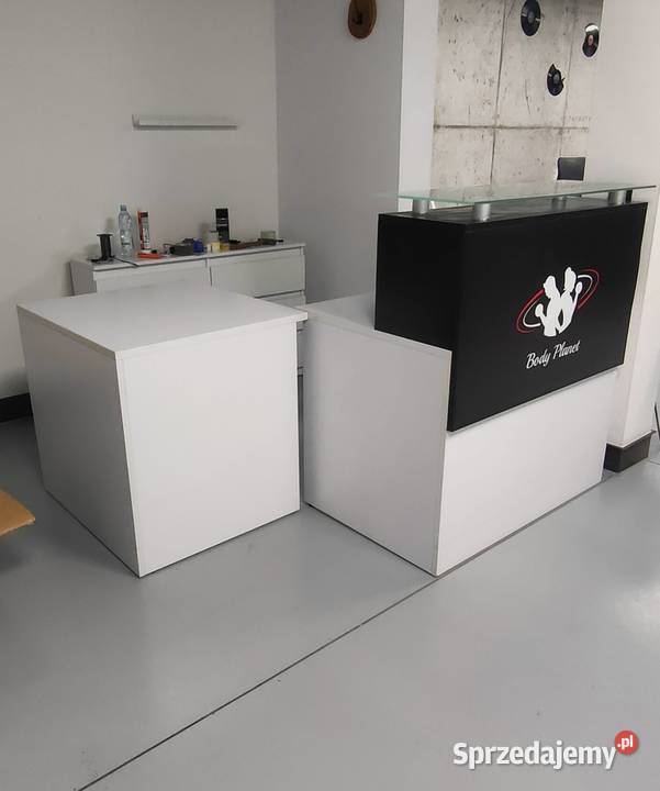 Lada recepcyjna z półką i szufladami Żołynia