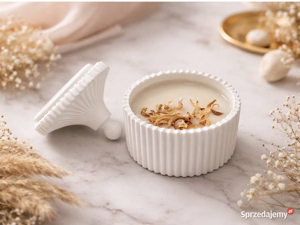 Świeca sojowa w formie gipsowej Świece