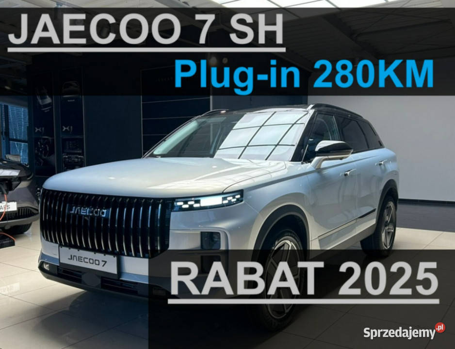 Jaecoo 7 SH 280 Hybryda Plugin Exclusive kamera cofania zachodniopomorskie Szczecinek