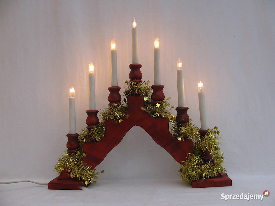 Świąteczny świecznik adwentowy Szczecinek