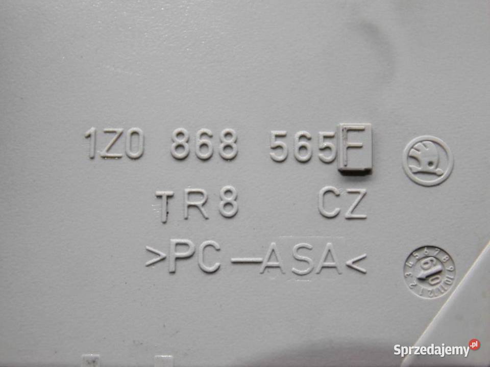 Schowek na okulary Skoda Fabia ROOMSTER II 2009r Biała Nyska