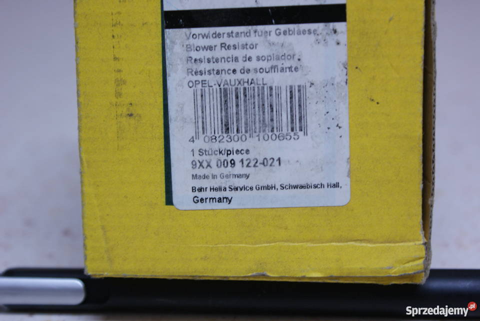 REZYSTOR OPORNIK dmuchawy OPEL ASTRA FVECTRA Białobrzegi