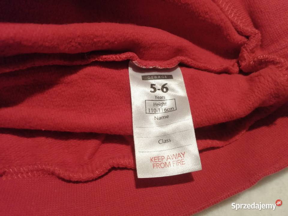 Bluza długi rękaw George 110116 czerwona Odzież
