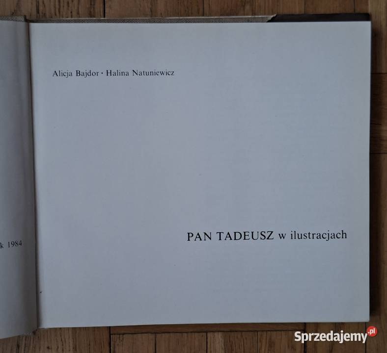 Pan Tadeusz w ilustracjach Warszawa sprzedam