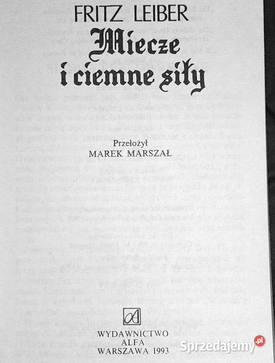 Miecze i ciemne siły Fritz Leiber Chełm