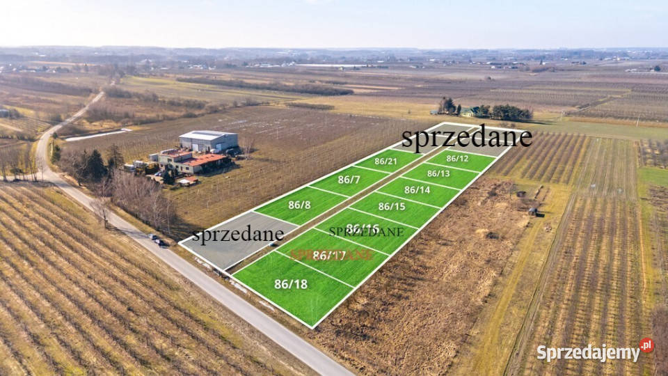 Działki budowlane Warpęsy kGrójcawęzeł S7 sprzedam